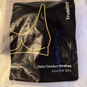 truekind Black Daily Comfort Wirefree Shaper Bra